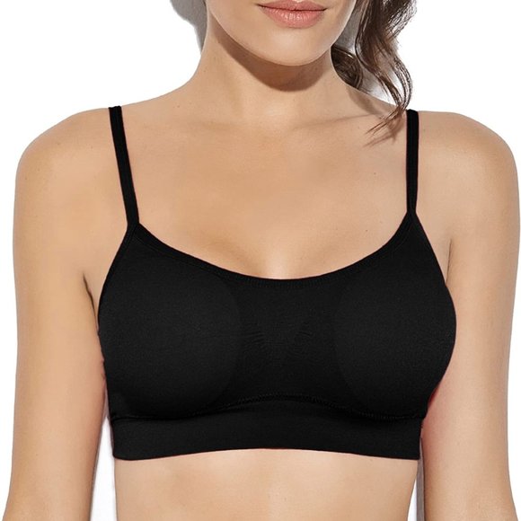 PACK OF 3 Women Low Impact Sport Bra Wirefree - Picture 2 of 10
